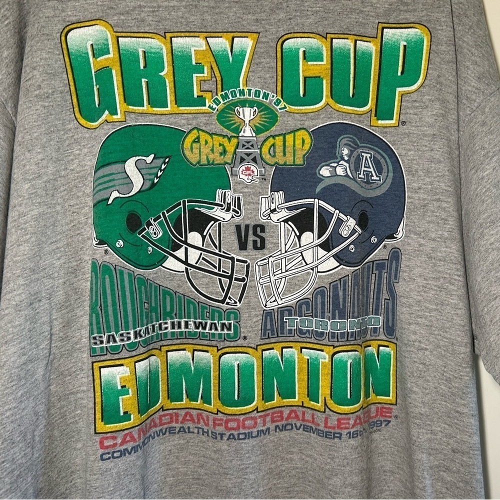 CFL Grey Cup 1997 Edmonton Graphic Tee XL - Picture 2 of 4